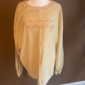 "Mimosa Morning" Corduroy Sweatshirt